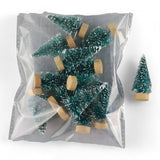 Mini sapins de Noël - Décoration DIY amusante et festive pour la maison et le bureau - Beige