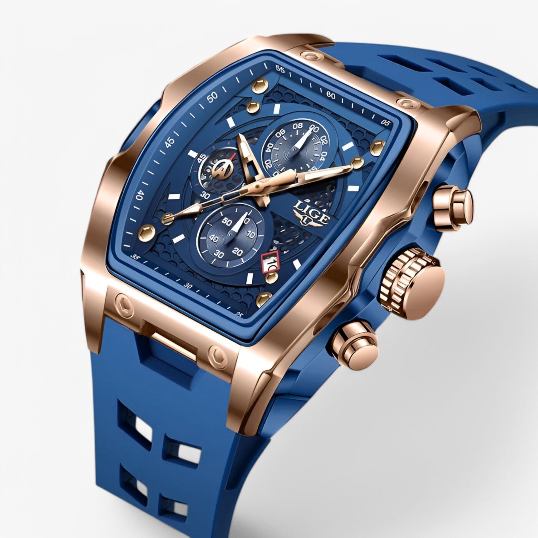 Smartwatch : Luxe Siliconen Sporthorloge Heren in van Pantino