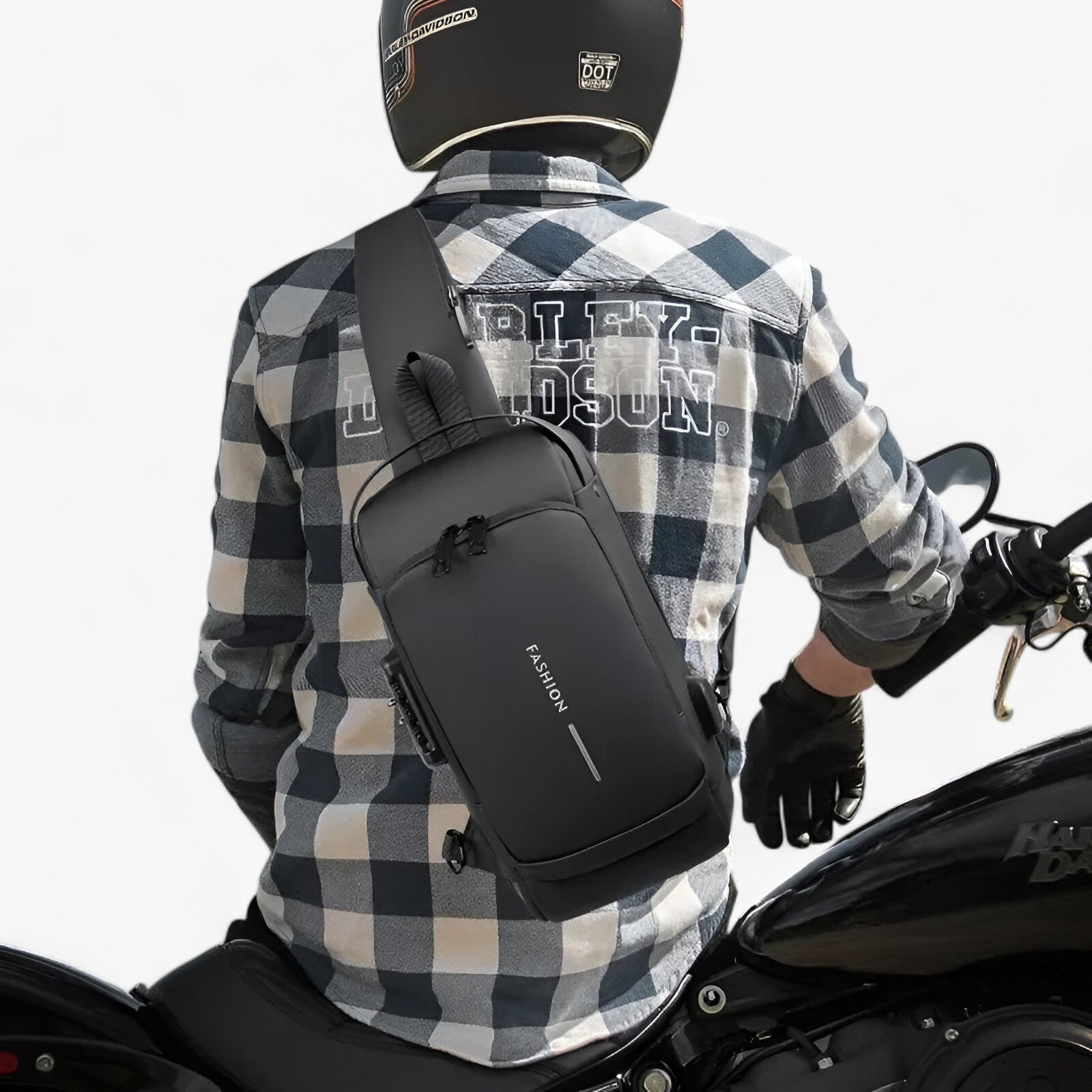 bags : Schoudertas Zwart - Diefstal USB in van Pantino