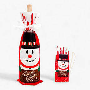 home & garden : FengRise Decoratie - Flessenhoes Kerstman - Kerstsocken Cadeaustandaard in 4 14x16cm van Pantino