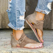 Sandals : Orthopedische Sandalen Dames Khaki - Comfortabele Arch Support Zomer Sandalen in Bruin van Pantino