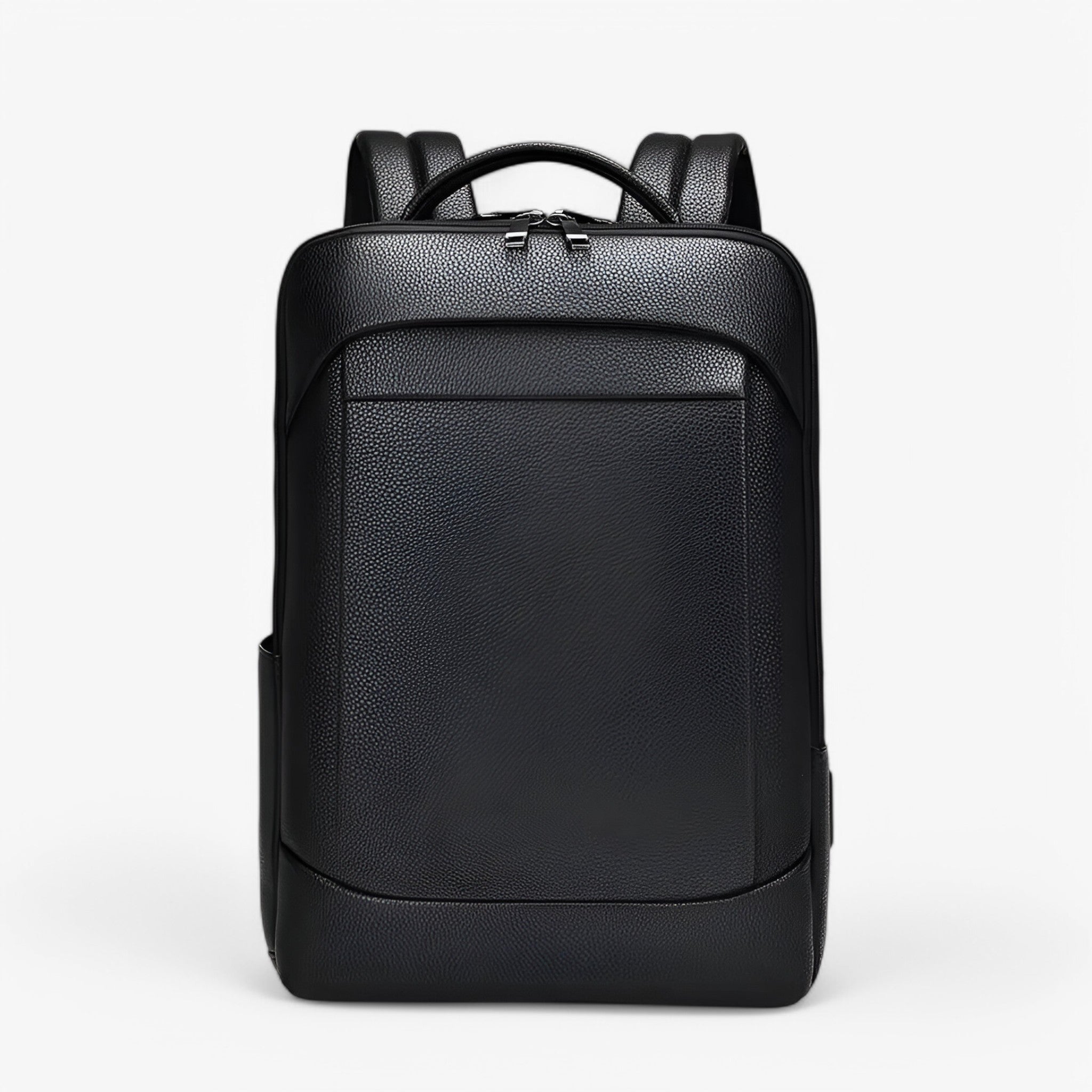 bags : Leren Rugzak met USB Heren Leder - Zwart-a in Zwart-C van Pantino