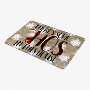 home & garden : Kerstgnomen en Eland - Deurmat - Feestelijke Binnen-/Buitendecoratie in 2 40X60CM-gepersonaliseerd van Pantino