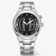 watches : Horloge Heren Zwart - Retro Herenhorloge Roestvrij Staal Analoog in Zwart van Pantino