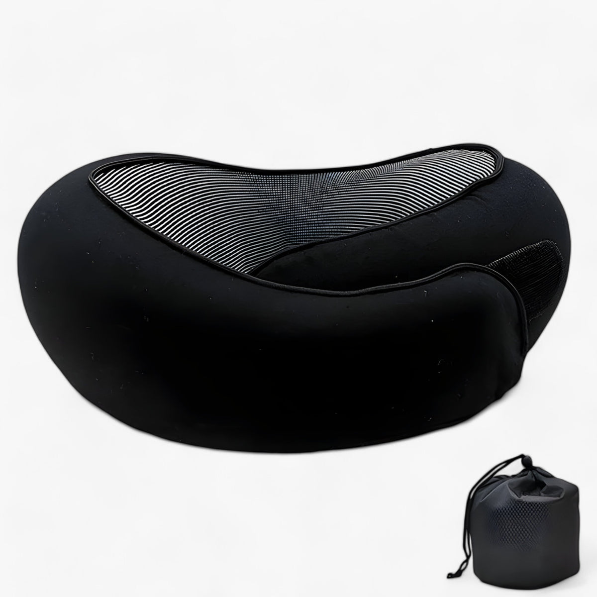 other : TravelPillow - Geniet van Ultiem Reiscomfort - Blauw in Zwart van Pantino
