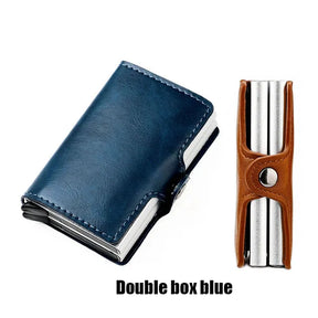 bags : Romeo RFID Wallet - Pasjesbeschermer tegen Diefstal - Donkerblauw in van Pantino