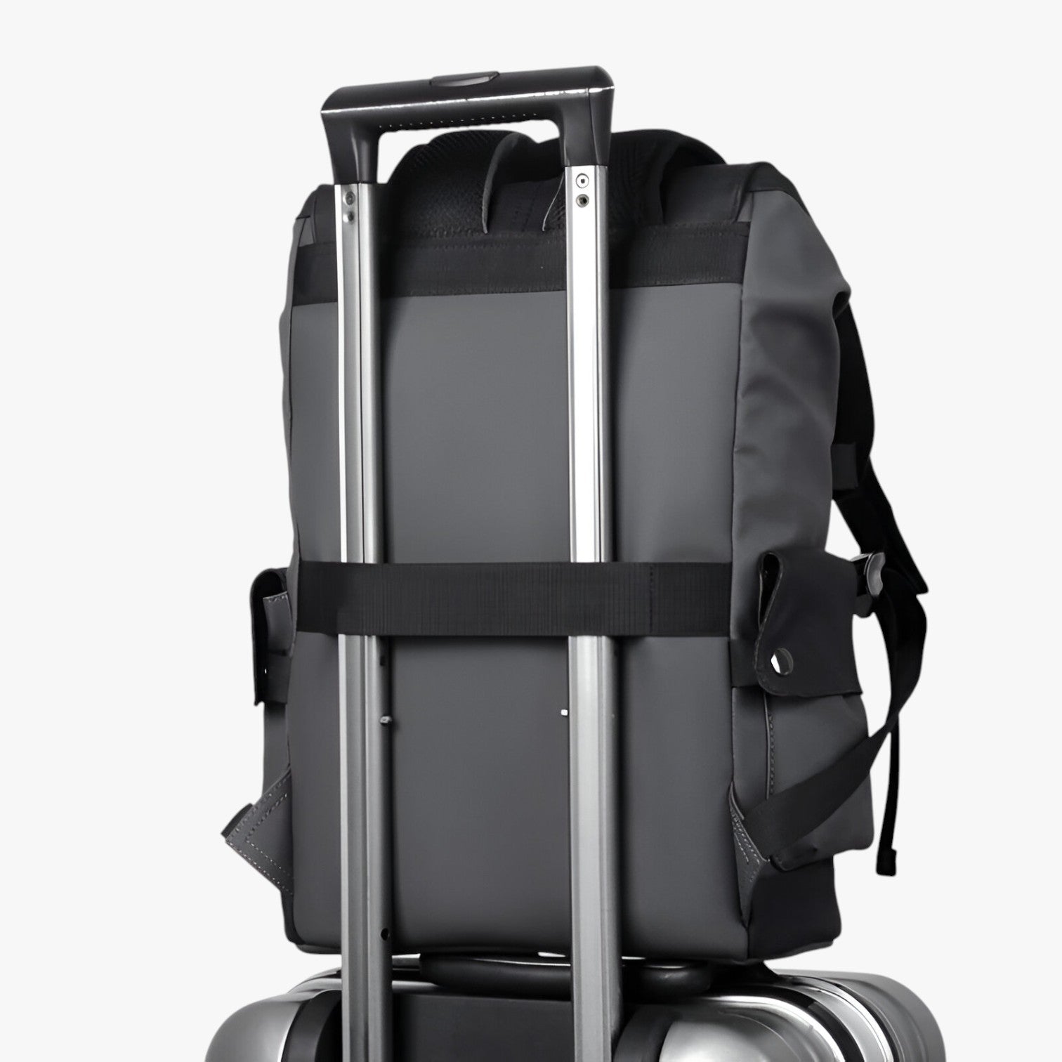 bags : Rugzak Donkergrijs - Stijlvolle Waterdichte Laptop met USB Opladen in van Pantino