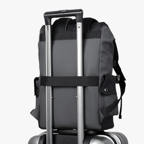 bags : Rugzak Donkergrijs - Stijlvolle Waterdichte Laptop met USB Opladen in van Pantino