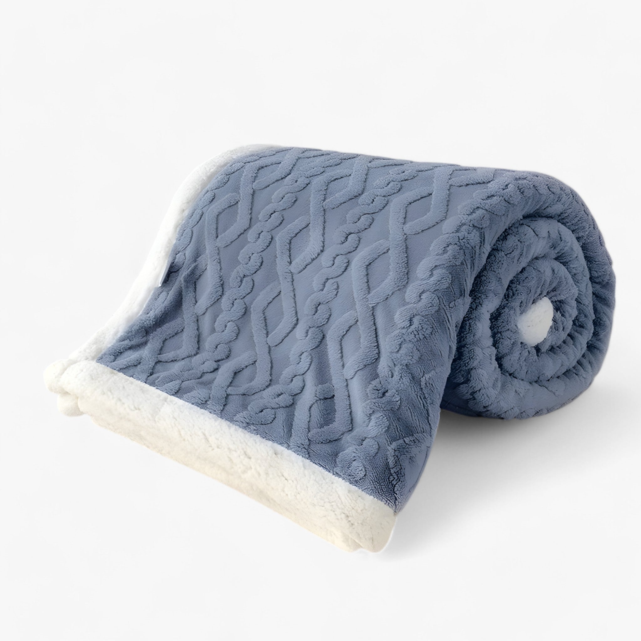 home & garden : Dubbel Dikke Winterdeken - Super Zacht en Warm - Cameo Roze in Blauw van Pantino