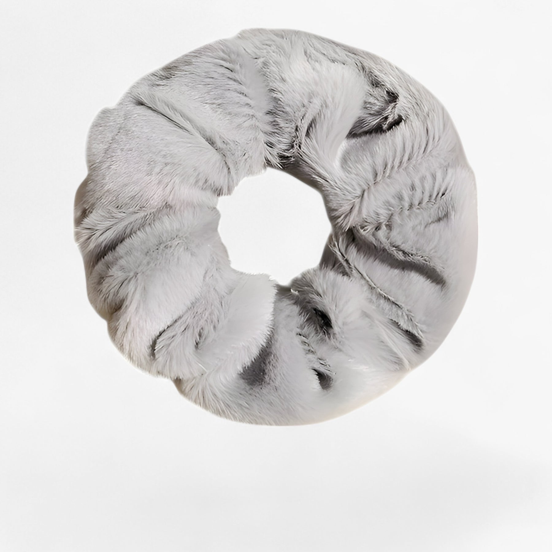 Hair Scrunchie : Fluwelen Effen haar Scrunchie - Witte-Set in van Pantino