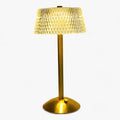 Krystalová stolní lampa - USB dobíjecí LED - světlo chránící oči do ložnice, kanceláře a na svatbu