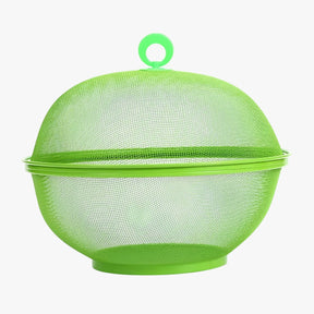 home & garden : Vliegvrij & Ruim: RVS Fruitschaal met Deksel en Groot Volume - Rood in Groen van Pantino