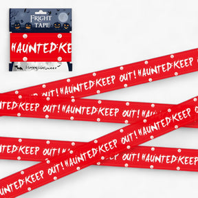 Party Decoration : Bandeau Waarschuwing Skull Halloween - Angstaanjagende Decoratie voor Feesten - Rood 9M in Rood 9M van Pantino