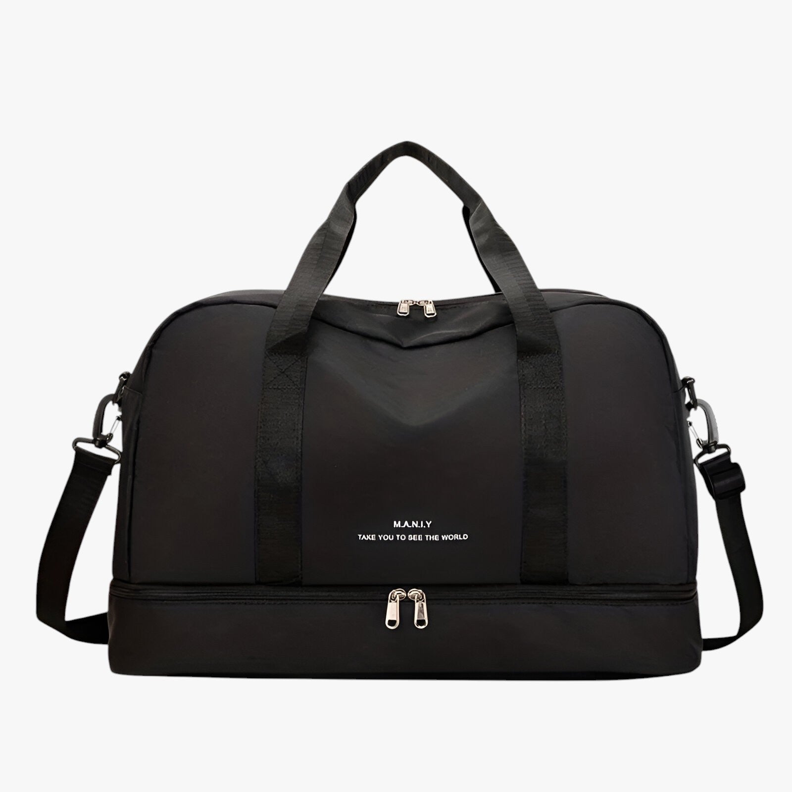 bags : Uitbreidbare Reistas voor Sport en Weekendtrips - Blauw in Zwart van Pantino