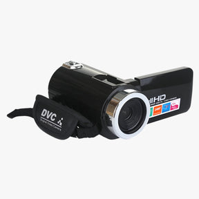 gadgets : Vintage Camcorder Zwart - 24 MP, Microfoonlens voor Kristalheldere Video's in Zwart van Pantino