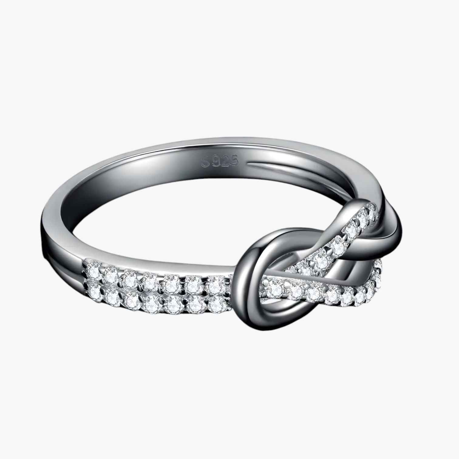 Jewelry : Ring Zilver Sterling 925 Dames, Elegant Ontwerp met Witte Zirkonia's, Verstelbare Maat in van Pantinoshop