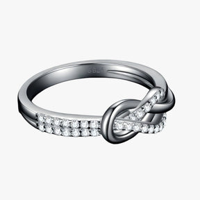 Ring : Ring Zilver - Stina Oneindige Knoop - Tijdloze Elegantie in Sterling in van Pantino