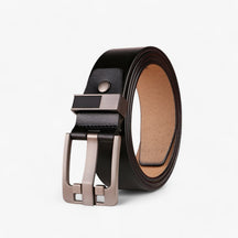 Men's Business Belt : Riem Zwart - Klassieke Leren Business in zwart van Pantino