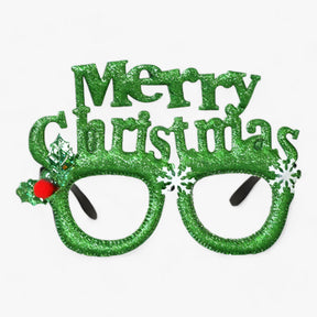Party Glasses : Bril Heren - Feestelijke Celebrant - Kerstbril met Kerstman, Kerstboom en Sneeuwman in H van Pantino