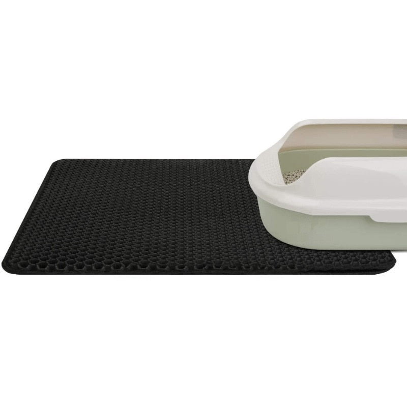 pets : NonSlipPurrfect - Houd Je Vloer Schoon en Droog met Deze Handige Kattenbakmat - Zwart in van Pantino