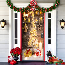 home & garden : HolidayCheer - Kerst Achtergrondbanner van Polyester - Creëer een Feestelijke Sfeer voor Uw Decoraties in Stijl-4 van Pantino