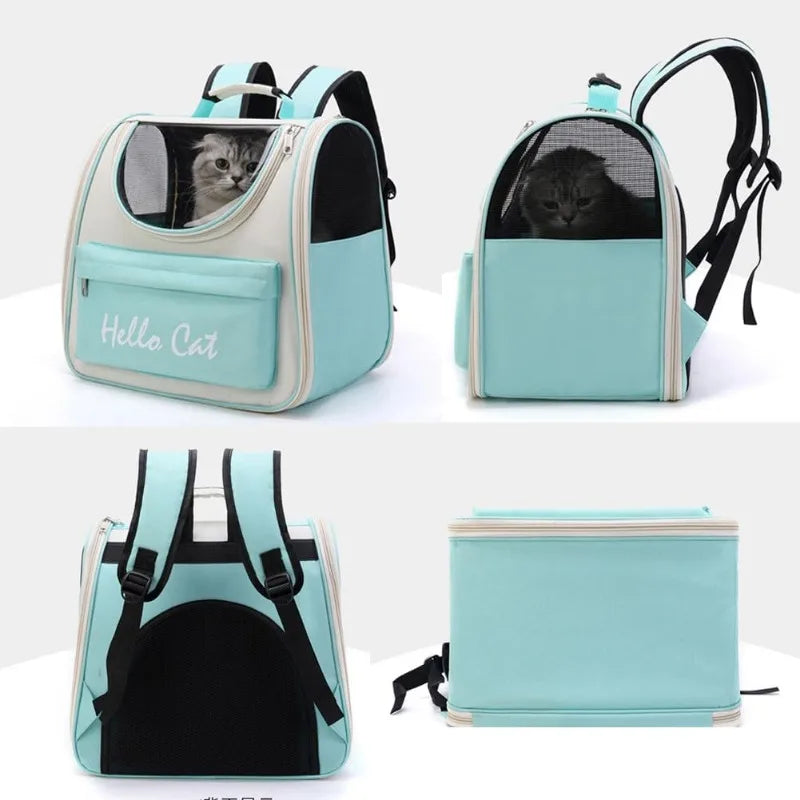 pets : Katten Rugzak Groen - Ademend Oxford Outdoor - Oxford Nylon in van Pantino