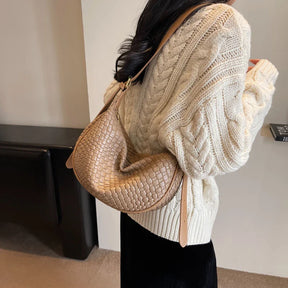 bags : Tote Bag Khaki - Woven Grain in van Pantino