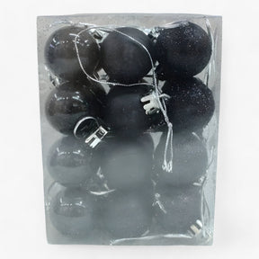 home & garden : Set van 24 Plastic Bollen - Gouden, Rode en Roze Decoraties in Zwart van Pantino