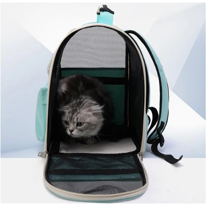 pets : Katten Rugzak Groen - Ademend Oxford Outdoor - Oxford Nylon in van Pantino