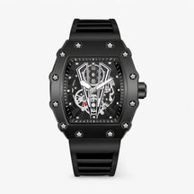 watches : Horloge Heren Zwart - Vierkant Luxe Sporthorloge in Zwart van Pantino