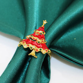 home & garden : 6 Kerstservettenringen met Dennenappels - Perfect in 2 van Pantino