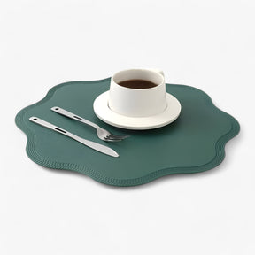 home & garden : Bloemen Placemats - Elegant en Duurzaam - Bloem Geel in van Pantino