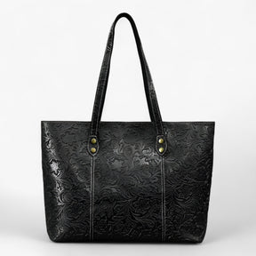 bags : Tote Bag Dames Bruin - Elegant en Praktisch in Zwart van Pantino