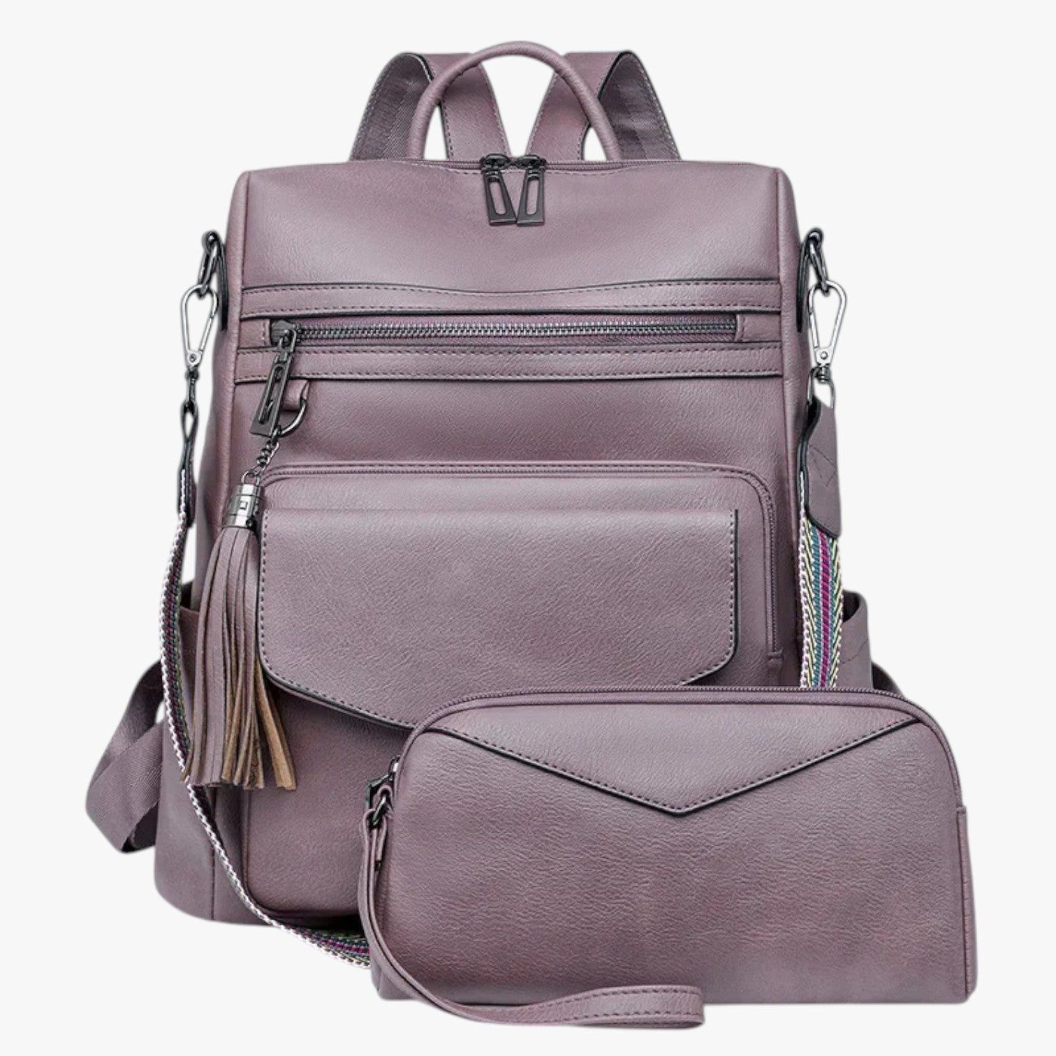 Bags : Rugzak Dames Groot van Echt Zwart Leer met Vakken voor Werk en Reizen in van Pantinoshop