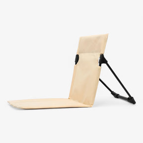 other : Inklapbare Campingstoel met Rugleuning - Lichtgewicht en Draagbare Campingstoel - Zwart in Beige van Pantino