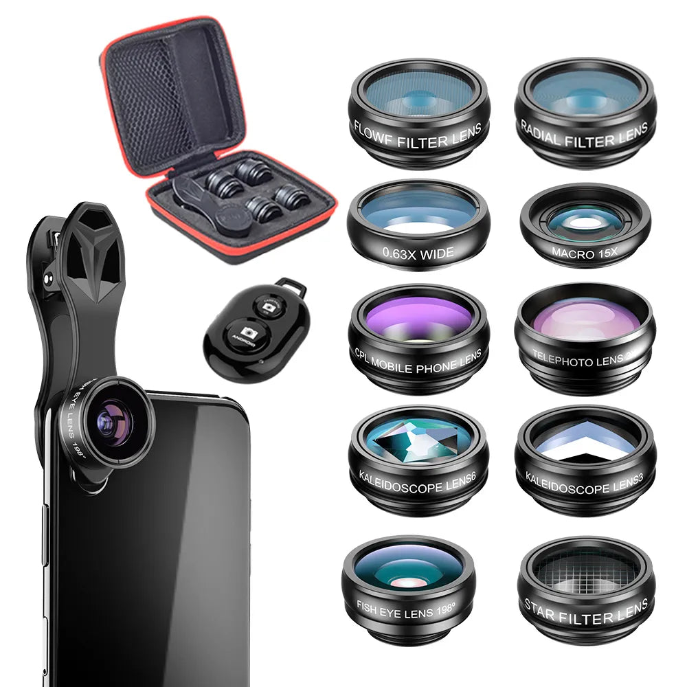 gadgets : VividView Camera Lens Kit - Upgrade de Camera van Je Telefoon in Seconden in Camera Lens Kit + Afstandsbediening van Pantino