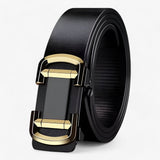 Heren Klassieke Riem van Echt Zwart Leer - Elegant en Functioneel voor Elke Gelegenheid