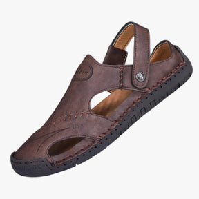 Sandals : Zomersandalen voor heren - Ademend leer en antislipzool voor een vleugje stijl in van Pantino
