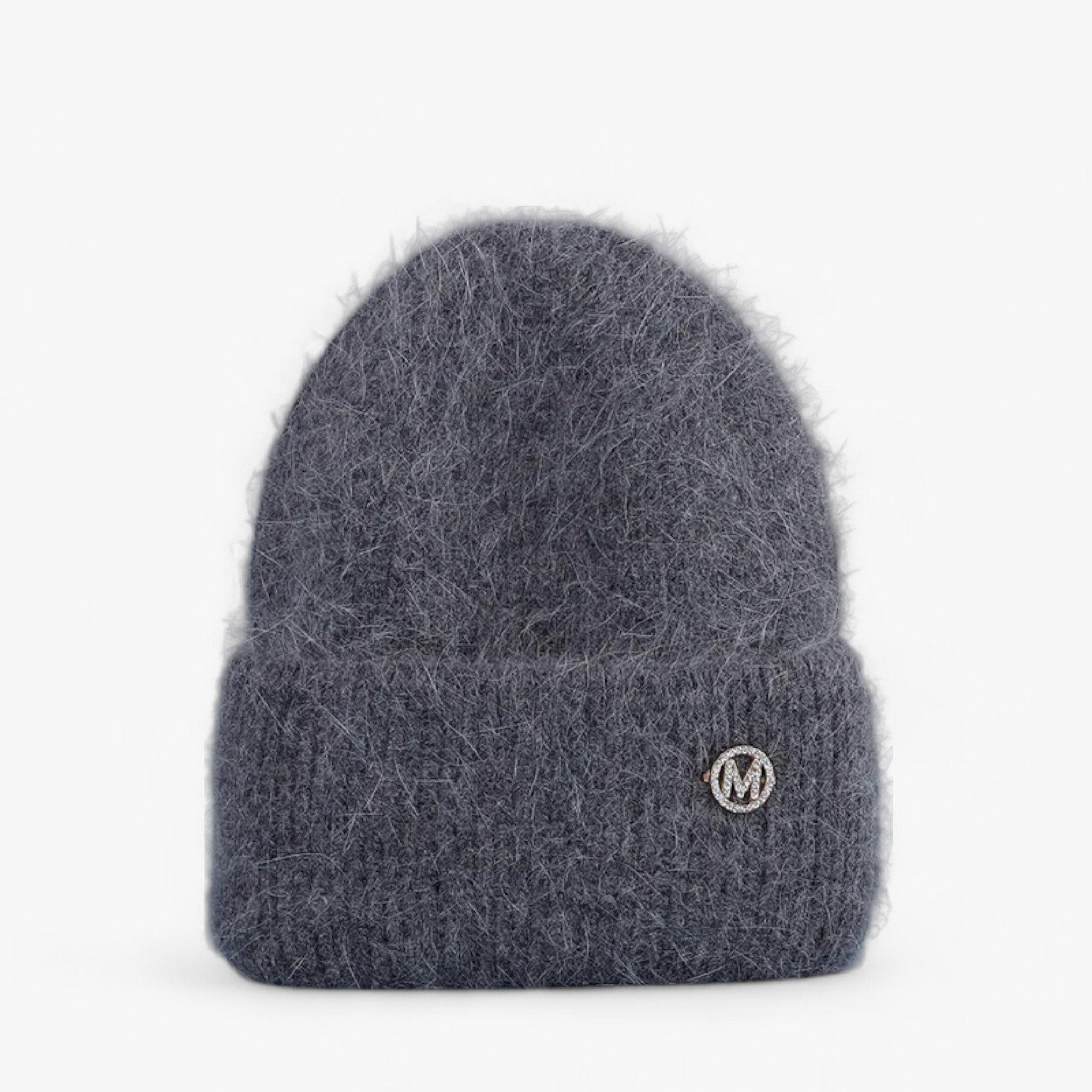 Winter Hat : Muts Dames Wit met - Wintermuts - Winter Warmth in Donkergrijs met M 54cm-60cm van Pantino