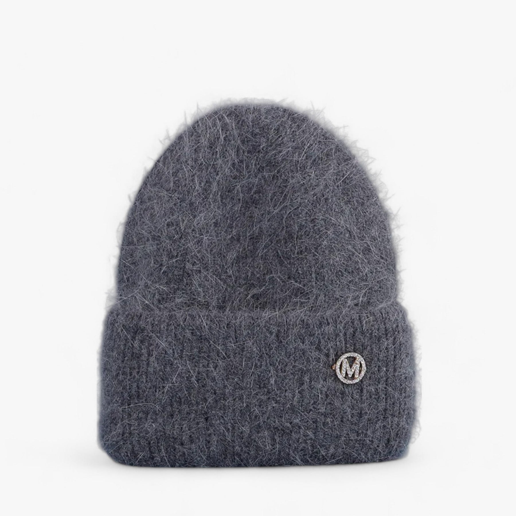 Winter Hat : Muts Dames Wit met - Wintermuts - Winter Warmth in Donkergrijs met M 54cm-60cm van Pantino