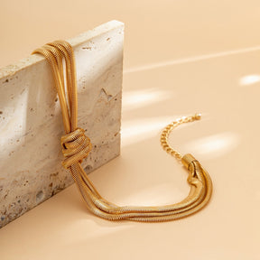 Necklace : Stijlvolle Ketting Dames - Goud in van Pantino