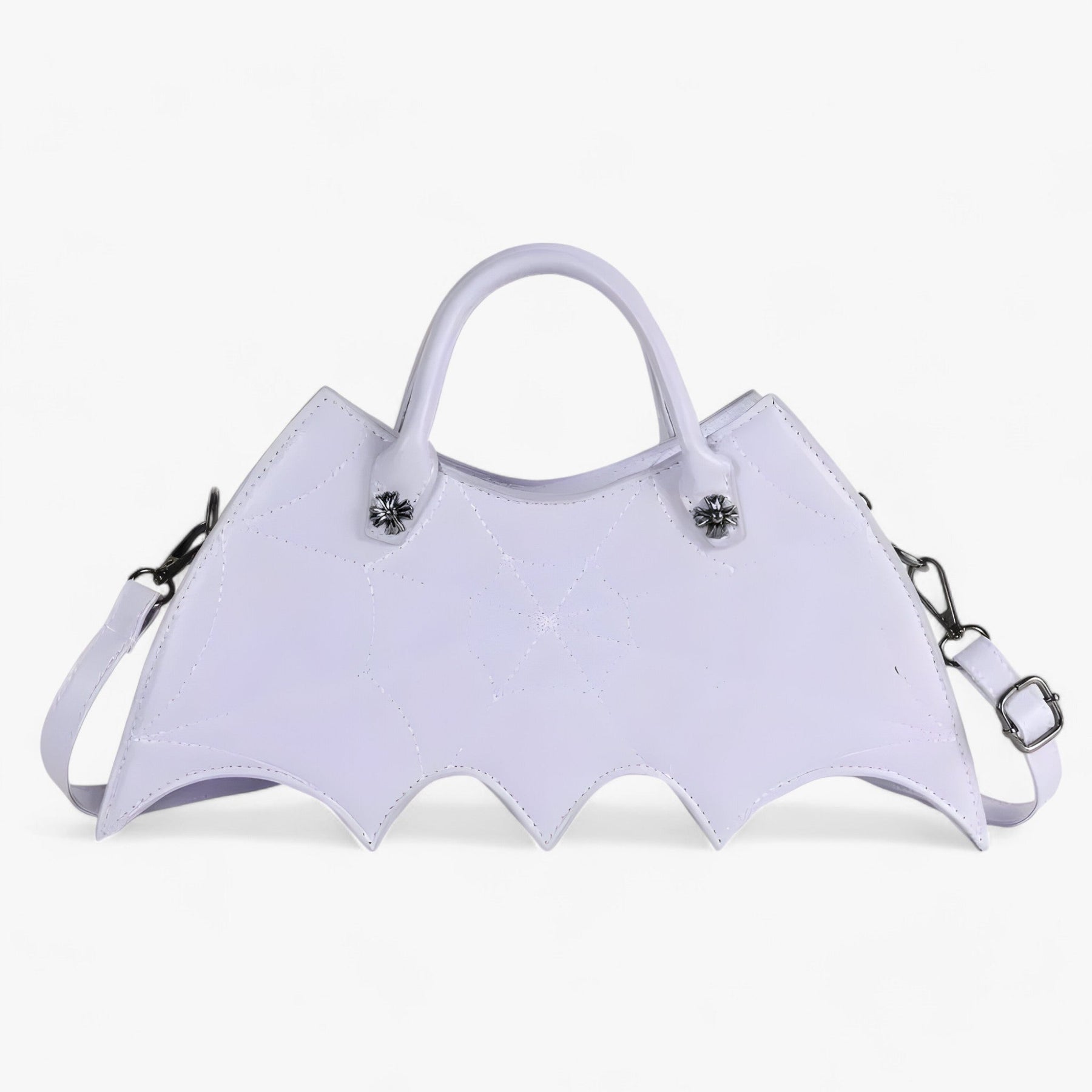 bags : Schoudertas Roze - Spider Web - Trendy en Gedurfd voor Halloween in Paars 34x7x20cm van Pantino