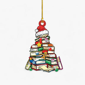 home & garden : Pendentief Boeken in Plat 2D Acryl - Creatieve Kerstdecoratie voor Huis en Raam in Stijl 10 van Pantino