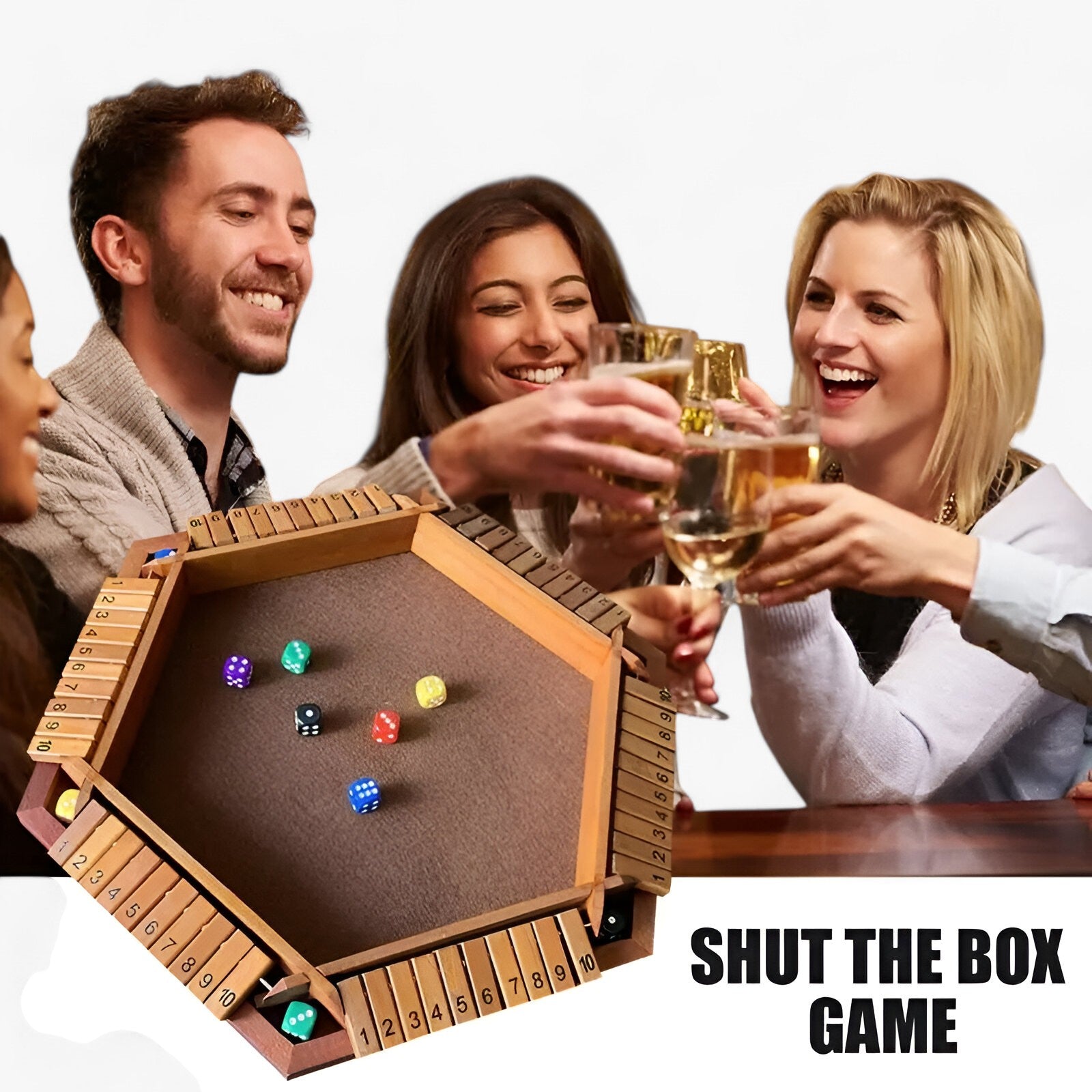 other : Strategisch Plezier - Shut the Box Spel - Groen in van Pantino