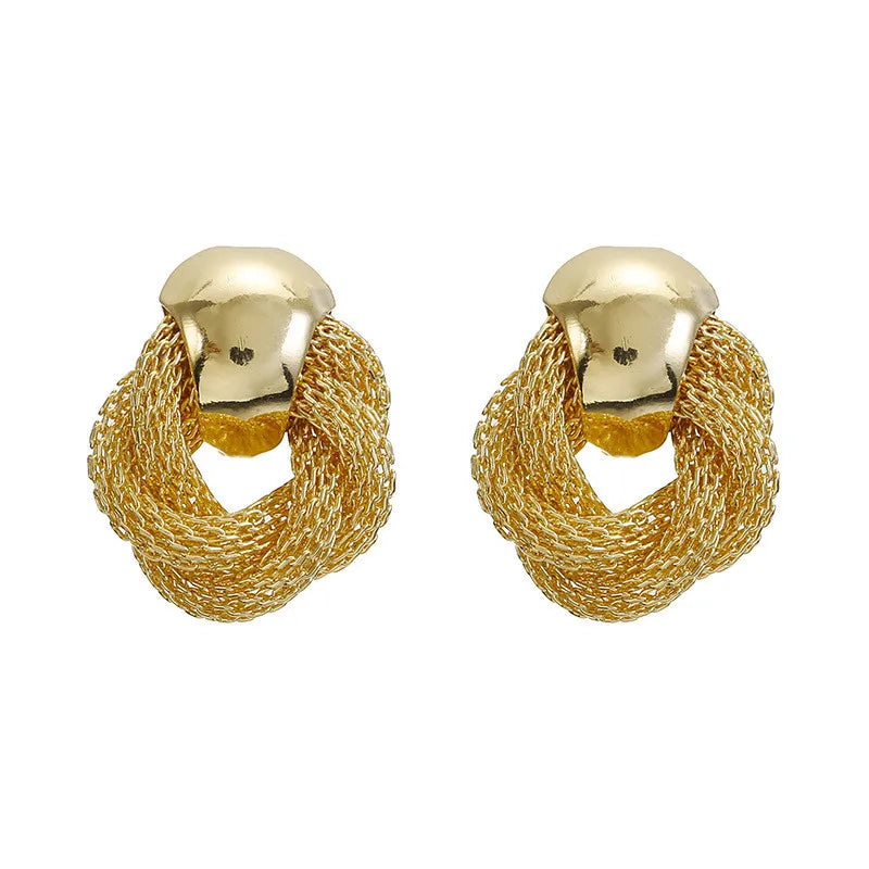 Earrings : Oorbellen Goud - Vintage Gedraaide - Elegante Feestjuwelen in van Pantino