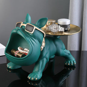 home & garden : Franse Bulldog Decoratie Oranje - Vrolijke Huisdecoratie Beeldje - Keramiek in van Pantino