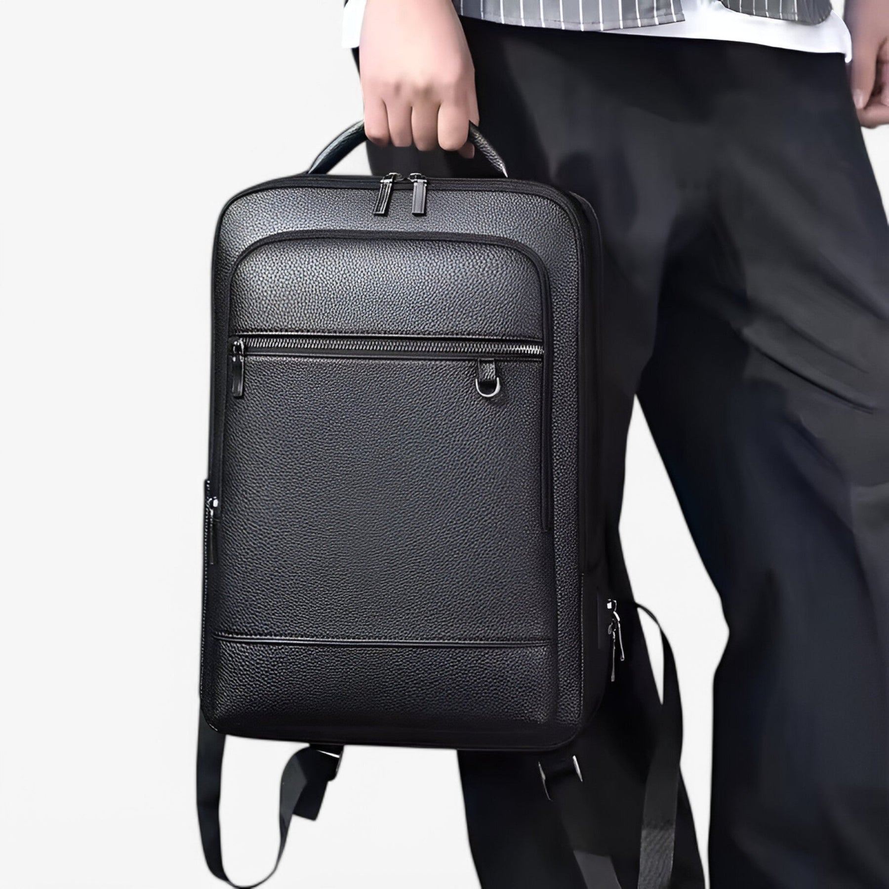 Bags : Leren Rugzak voor Heren met USB - Hoge Kwaliteit, Snelle Levering in van Pantinoshop