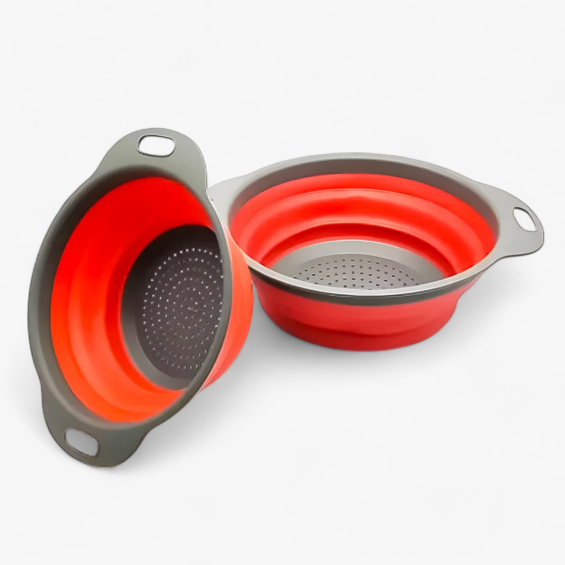 home & garden : Opvouwbare Zeef en Wasmand voor Groente & Fruit - Oranje in Rood van Pantino
