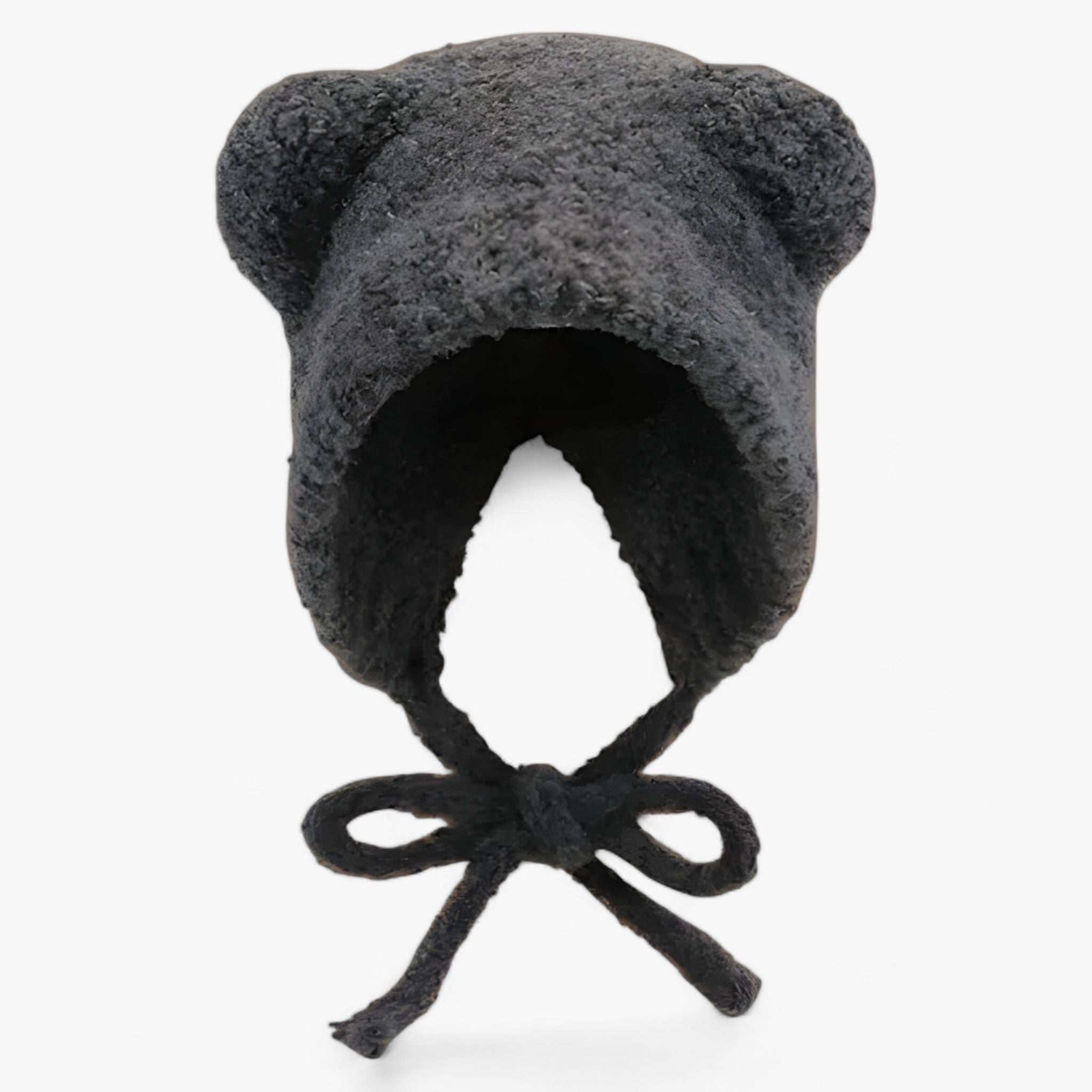 Beanie : Muts Grijs - Warme Leren-Wollen - Trendy & Comfortabel in Grijs 56-58cm van Pantino
