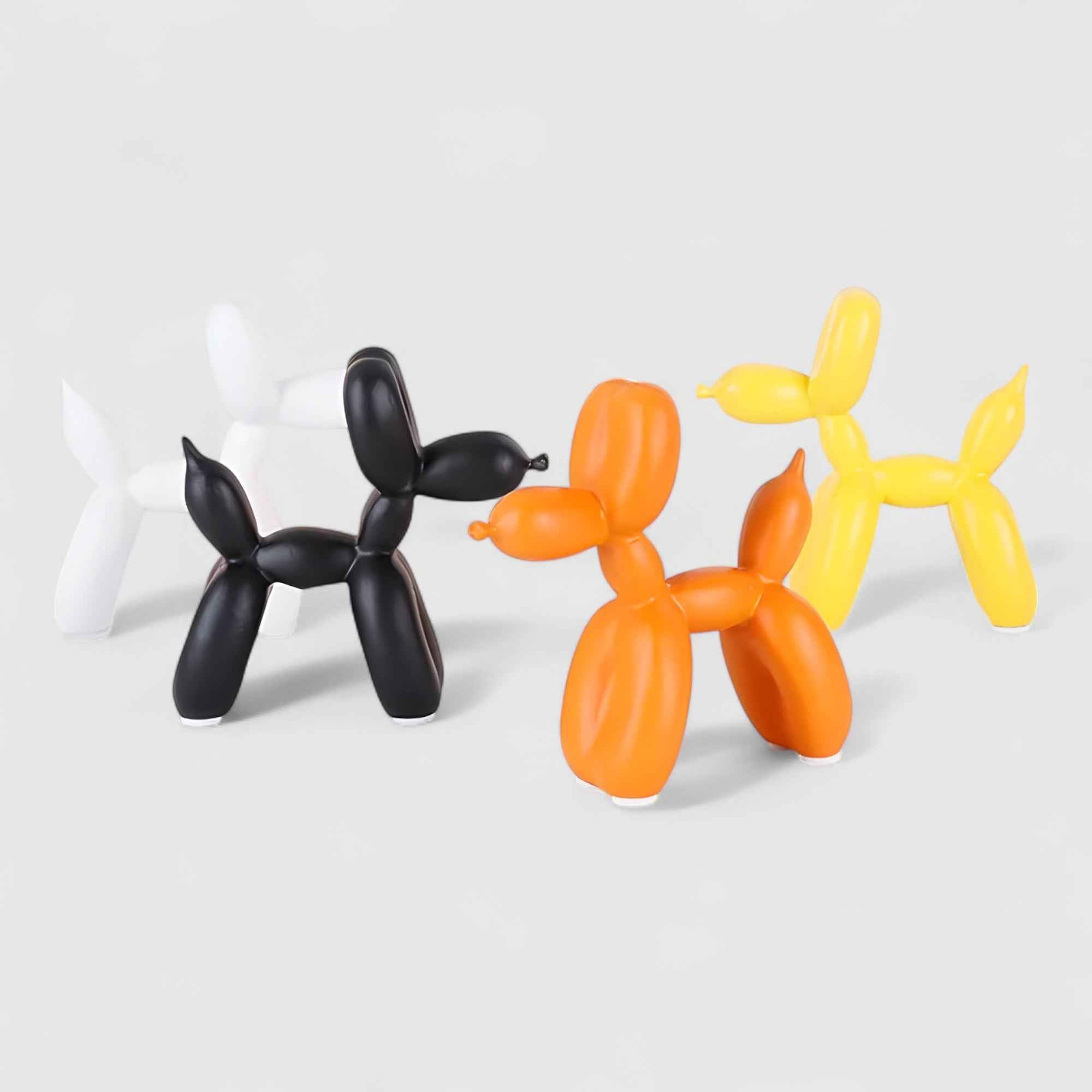 Beeld Hond Ballon Moderne Pop Art van Hars – Scandinavische Design Decoratie voor Tafel
